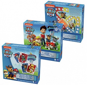 Игровой набор 3-в-1 - игра с кубиком и фишками + пазл + игровые карты Щенячий Патруль (Spin Master, 6033299)